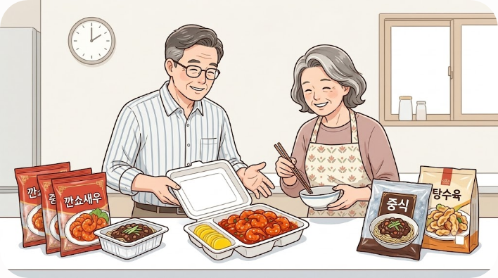 중식당 포장 음식과 냉동식품으로 판매되는 깐쇼새우