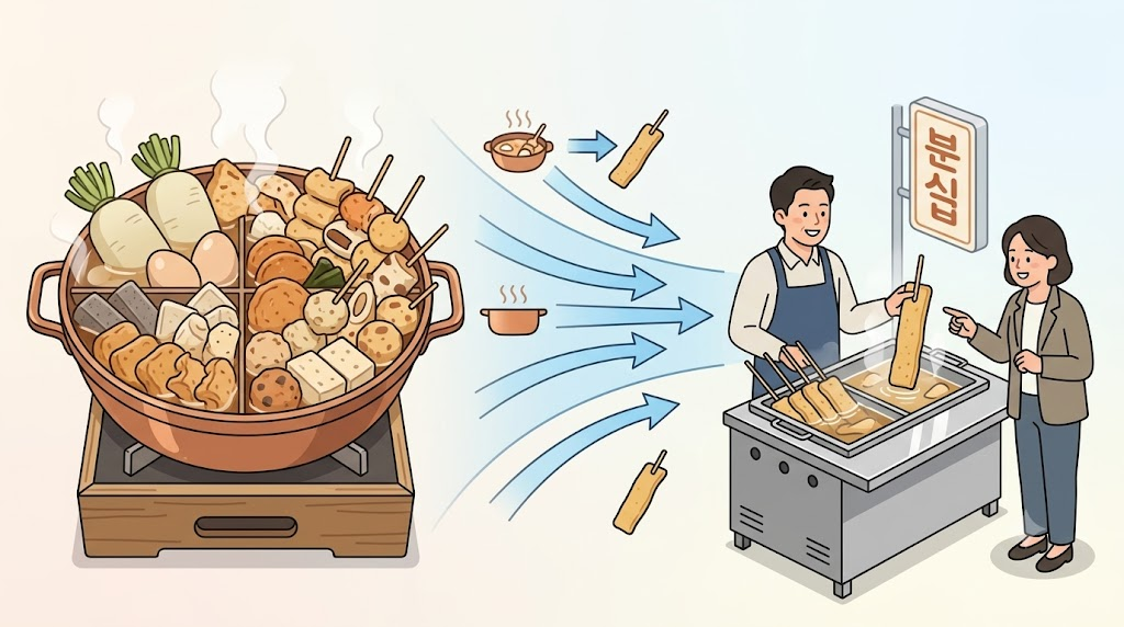 오뎅 이름 뜻 오덴이 한국에서 어묵꼬치를 가리키게 된 변화를 보여 주는 삽화