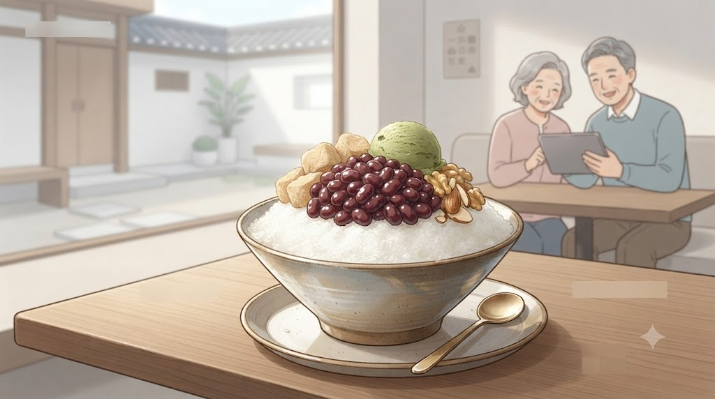 팥빙수 이름 뜻 우유 얼음과 통팥, 떡을 올린 현대식 팥빙수