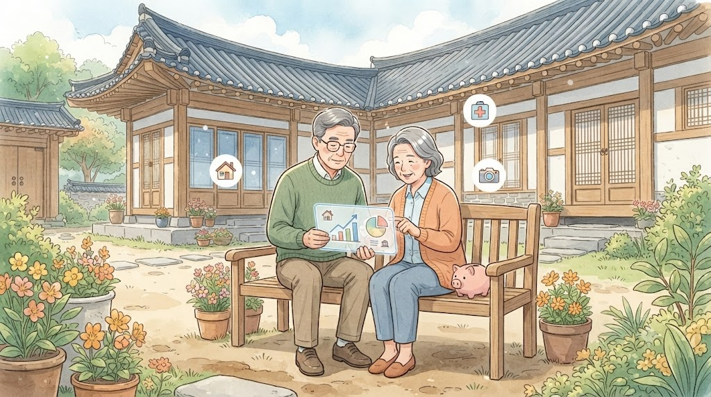 현재 식당에서 볼 수 있는 고추장찌개 한 상과 고추장찌개 이름 뜻을 보여 주는 장면