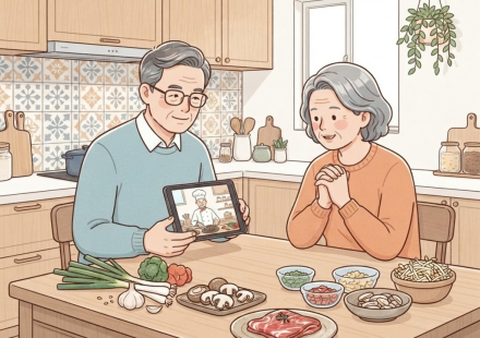 불고기 이름 뜻을 보여주는 한식당 불고기 상차림과 불판 모습