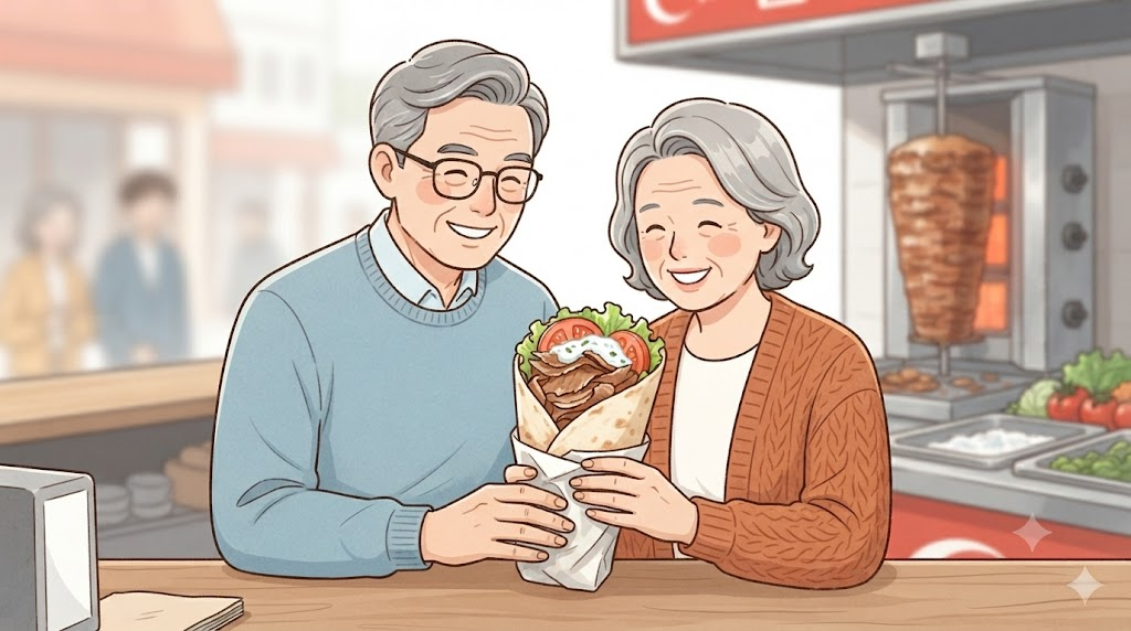 케밥 이름 뜻 회전구이 고기를 빵에 넣어 말아 낸 되네르 케밥, 국내 메뉴판에서 익숙한 케밥 형태