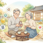 시루떡 이름 뜻 떡집 진열대에 놓인 팥고물 시루떡과 전통 떡 모습