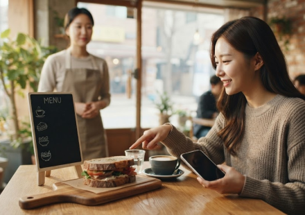 샌드위치 이름 뜻 카페 메뉴 앞에서 선택하는 샌드위치 장면