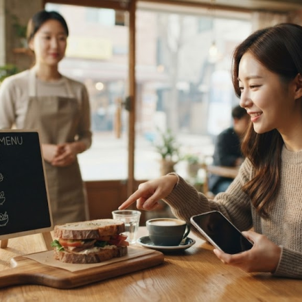 샌드위치 이름 뜻 카페 메뉴 앞에서 선택하는 샌드위치 장면