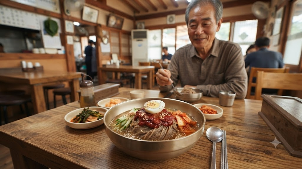 춘천막국수 이름 뜻 춘천 지역 음식으로 소개되는 막국수 식당 풍경