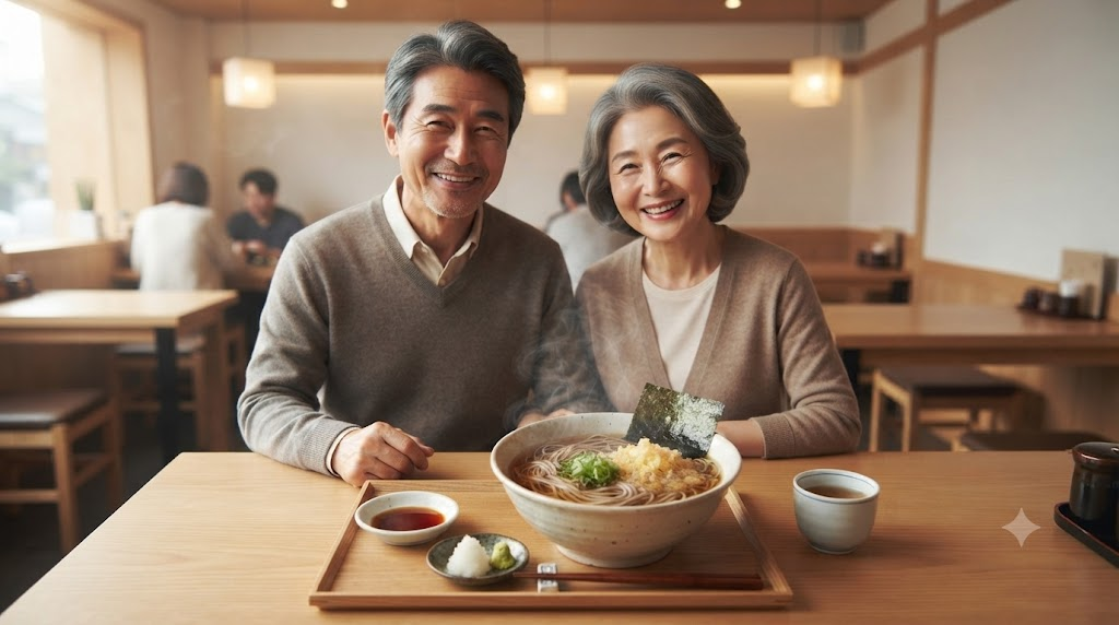 가케소바 이름 뜻 일본 식당에서 제공되는 따뜻한 가케소바 메뉴